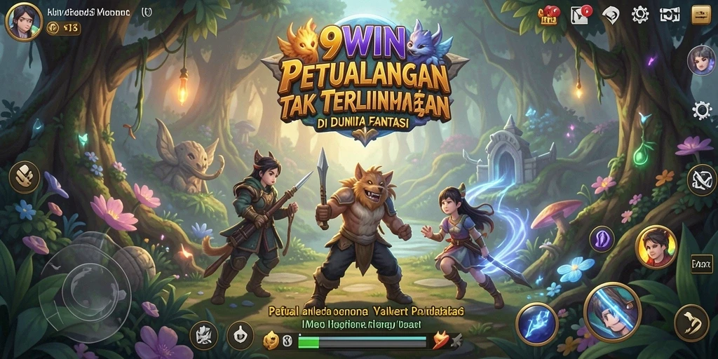 Screenshot menampilkan karakter yang menjelajahi dunia petualangan yang menakjubkan.