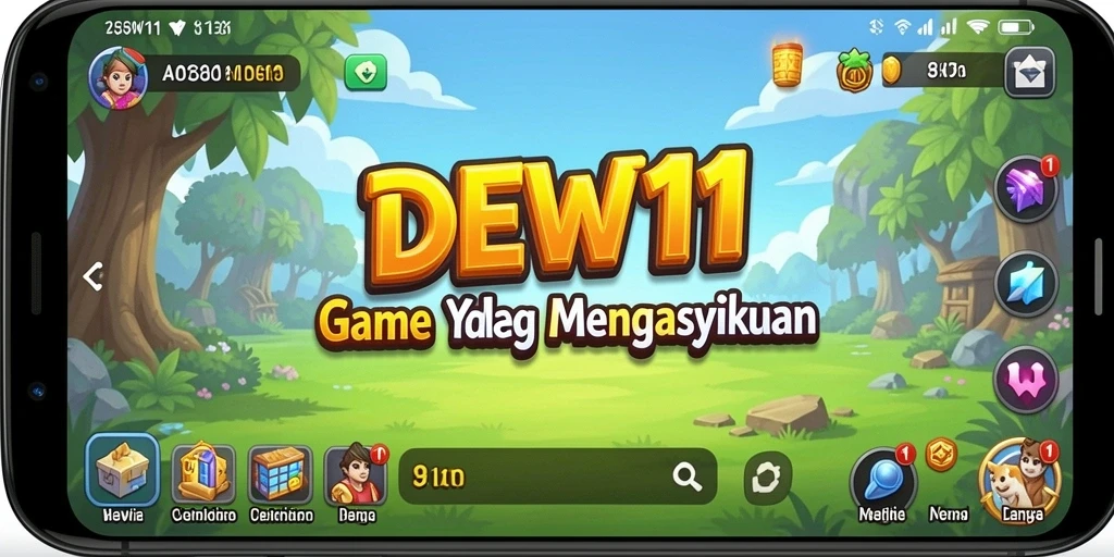 Gameplay DEWI11 menunjukkan kemudahan dalam mengumpulkan sumber daya.