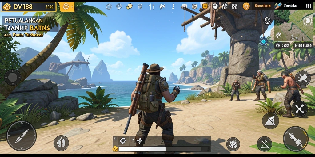 Screenshot gameplay Open World DV188 yang menarik.