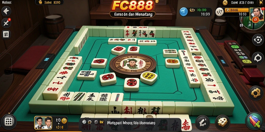 Tampilan screenshot utama FC888 menampilkan aksi seru dalam game Mahjong.