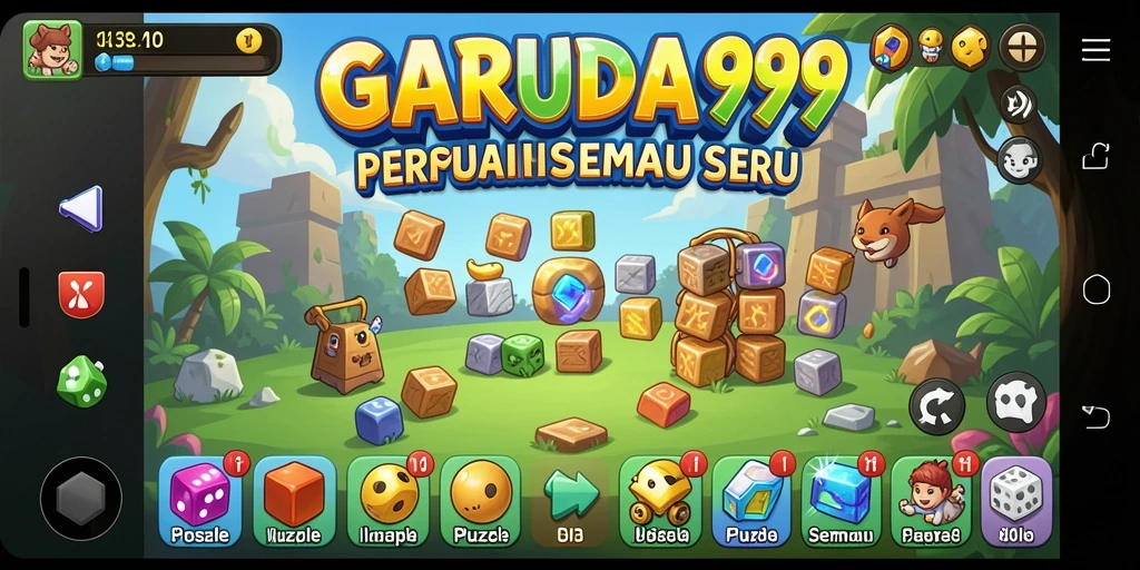 Tampilan gameplay yang menantang dan menyenangkan di GARUDA999.