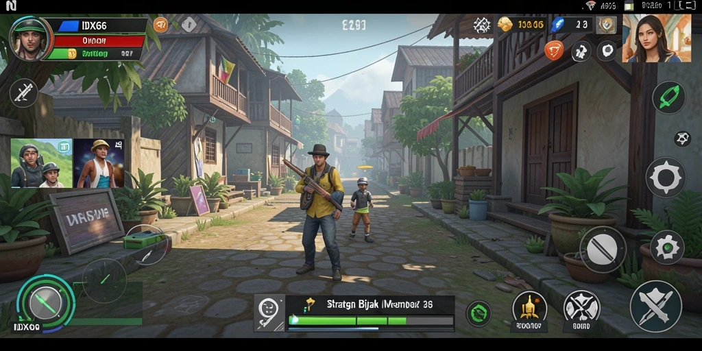 Screenshot gameplay IDX66 menampilkan strategi dan pertempuran yang dinamis.
