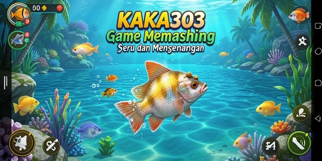 Screenshot gameplay KAKA303 menampilkan pengalaman memancing yang mendebarkan.