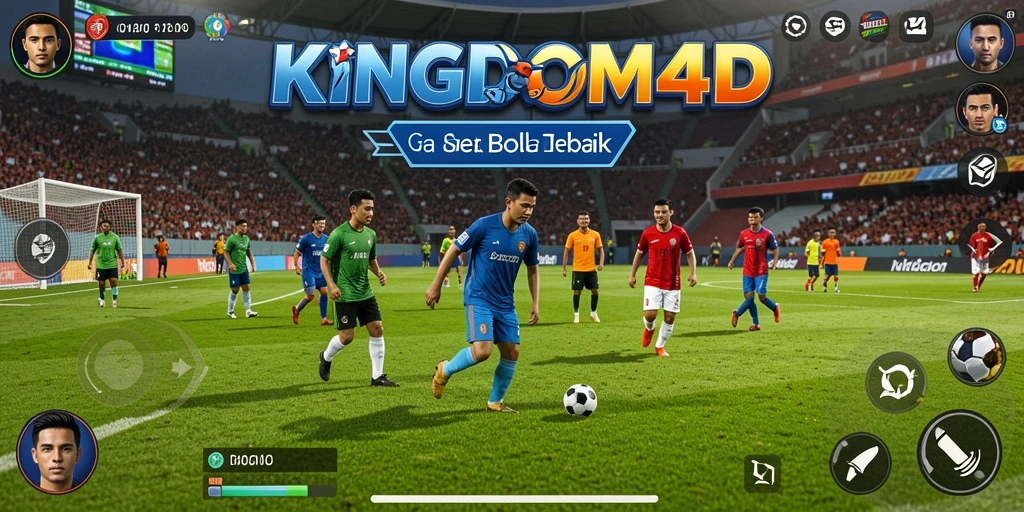 Tampilan menarik dari pertandingan sepak bola yang mendebarkan di KINGDOM4D.