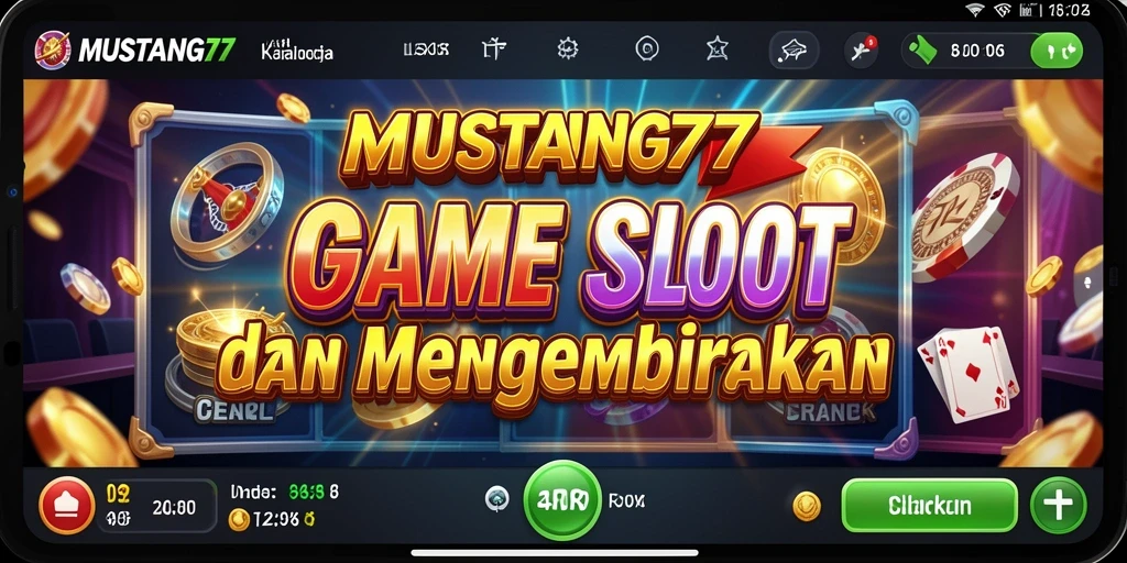 Tampilan menarik saat bermain game Slot di MUSTANG77.