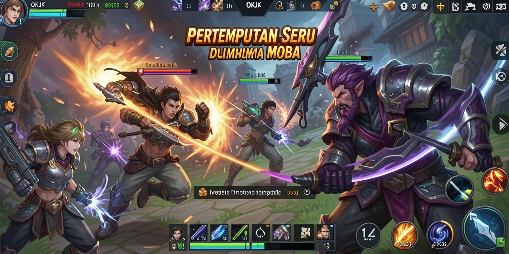Tampilan gameplay seru dan strategis di OKJK.