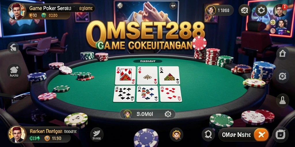 Screenshot gameplay poker yang menarik di OMSET288.