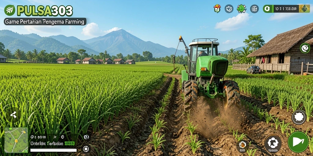Screenshot gameplay PULSA303 menampilkan aktivitas bertani yang menyenangkan.