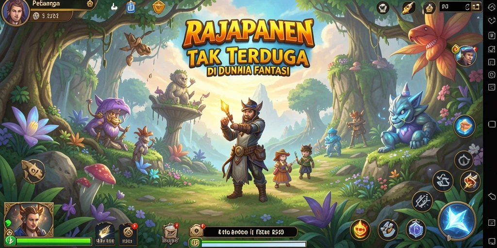 Tampilan gameplay menarik dari RAJAPANEN di dunia petualangan.