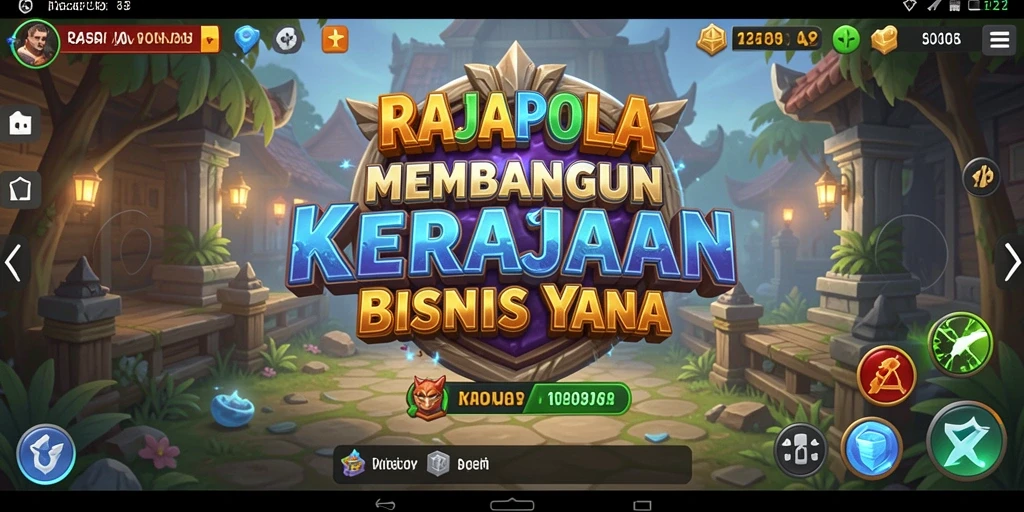 Tampilan gameplay Tycoon RAJAPOLA yang menarik dan interaktif.