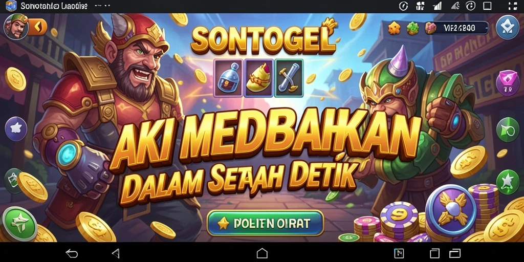 Gameplay SONTOGEL yang seru dan menegangkan di setiap level.