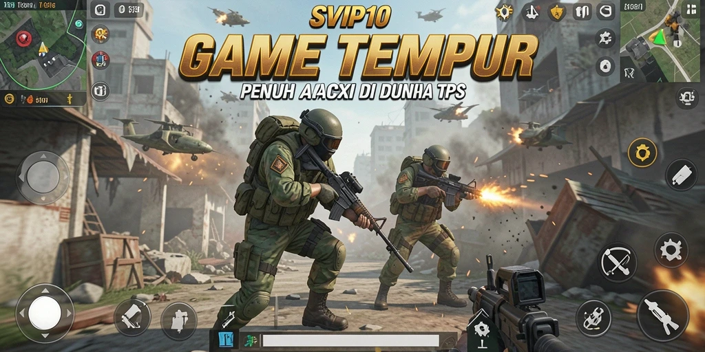 Tampilan seru dan menegangkan dari gameplay TPS SVIP10.